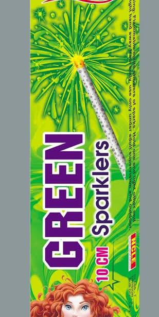 15 CM GREEN SPARKLERS