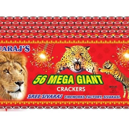 56 GIANT CRACKERS